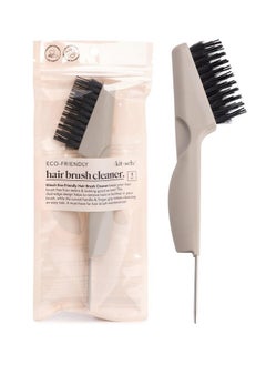 Kitsch Kitsch Double Sided Hair Brush Cleaner Tool 2-in-1 Comb Cleaner | Eco-Friendly Hair Brush Rake | Double Edge Hair Remover Brush & Hairbrush Cleaner Solution for Hair Brush Maintenance, Gifts for Women  - Image 1