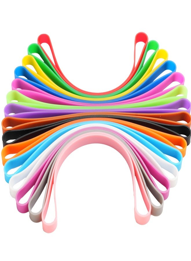 Damyda Rubber Bands Silicone 15 Pcs 5.5inch Elastic Bands for Notebook Books Cooking Wrapping Rubber Bands Boxes Wraps Office Supplies - Image 3