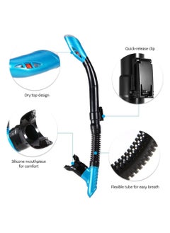 Arabest Full Face Snorkel Mask - Diving Mask with Dry Top Breathing System Double-Tube, Anti-Fogging Anti-Leak Snorkeling Gear for Adults and Kids  - Image 4