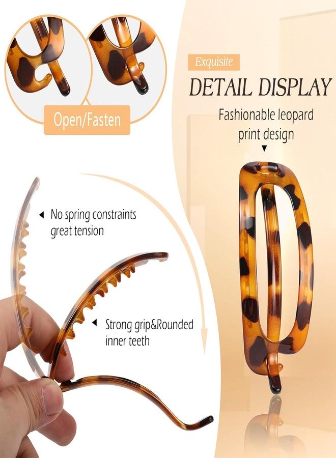 Melodio 6PCS Oval Hair Clip Set for Women - Full-Volume Back Bun Clamps, Elegant French Barrettes, Bobby Pins & Twist Clips, Non-Slip Hair Accessories for Thick Hair, Stylish Updo Tools - Image 3