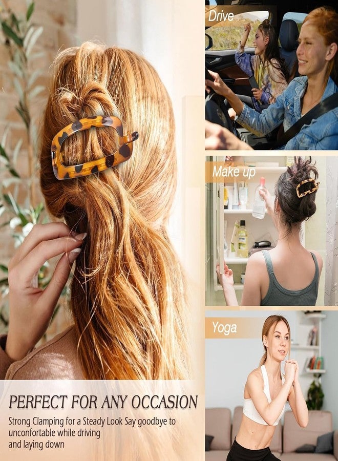 Melodio 6PCS Oval Hair Clip Set for Women - Full-Volume Back Bun Clamps, Elegant French Barrettes, Bobby Pins & Twist Clips, Non-Slip Hair Accessories for Thick Hair, Stylish Updo Tools - Image 4