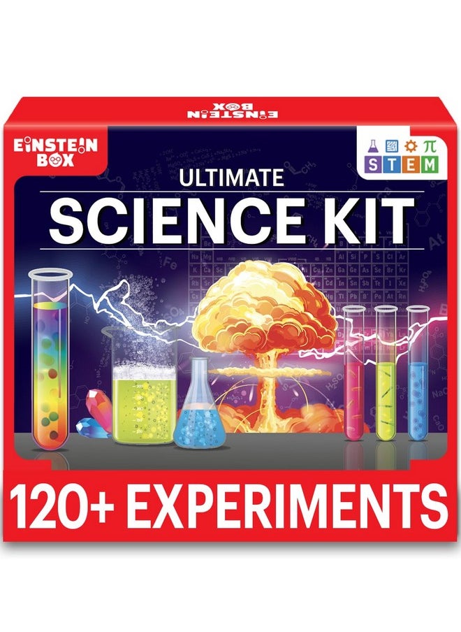 Einstein Box Ultimate Science Kit For Boys And Girls Ages 6-8-12-14| Birthday Gifts Ideas For Kids| Stem Learning Toys For 6,7,8,9,10,11,12,13,14 Year Olds| Science Project Kit |  - Image 1