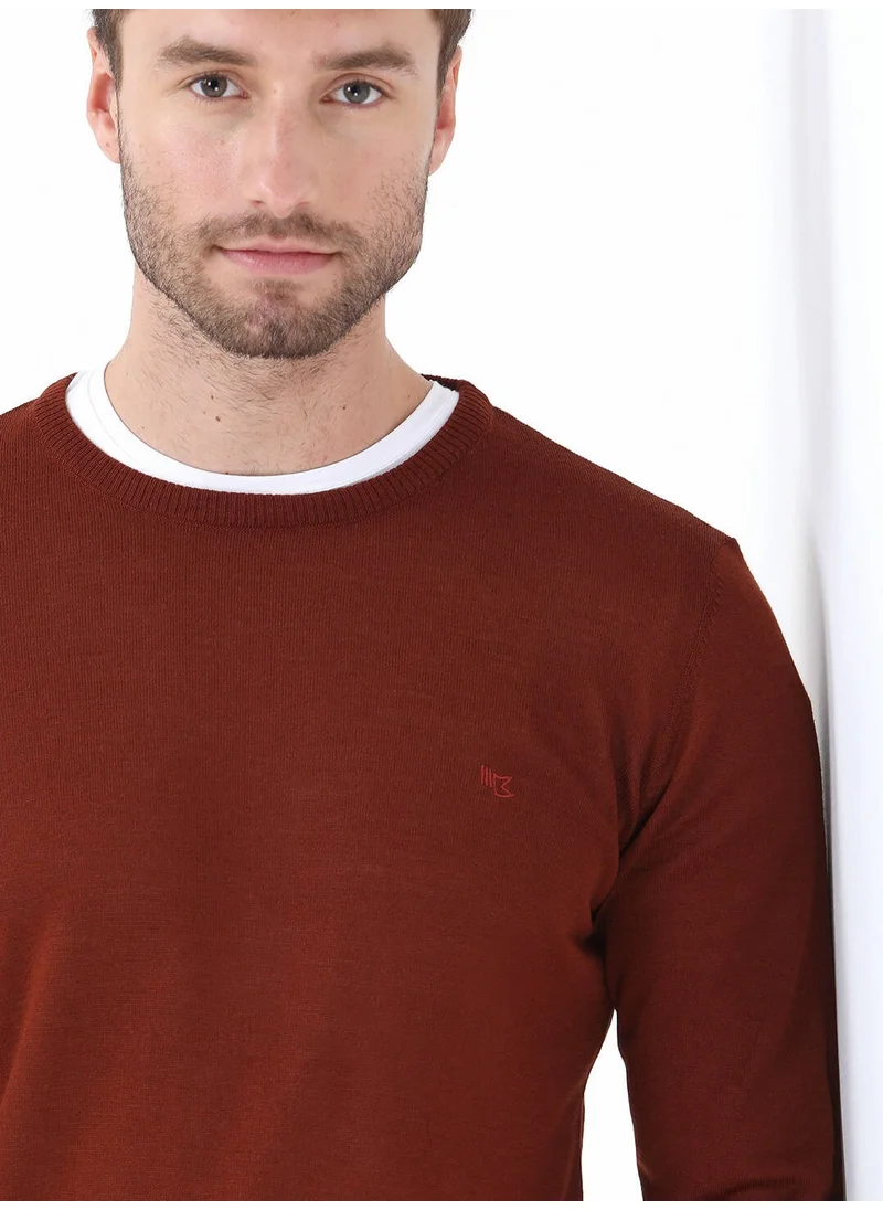 Kip Tile Crew Neck Wool Blend Sweater