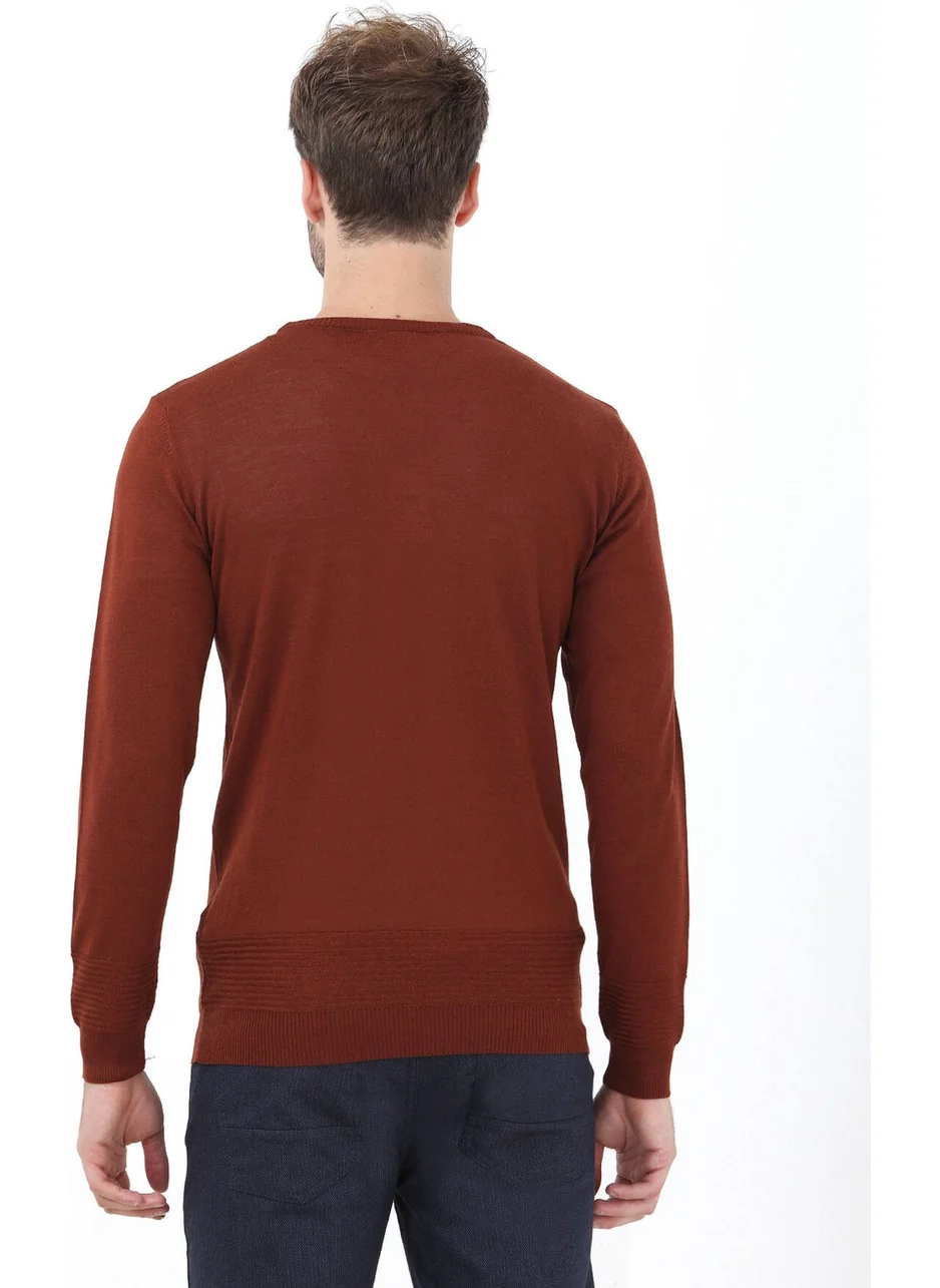 Kip Tile Crew Neck Wool Blend Sweater