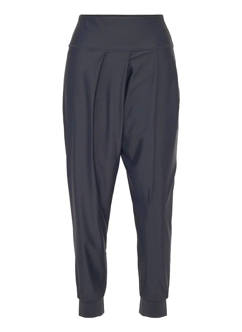 Vicino Vicino Women's High Waisted Full Length Sun Protection Wide Leg Swim Trunks - Lycra - Multi-Size - Grey  - Image 4