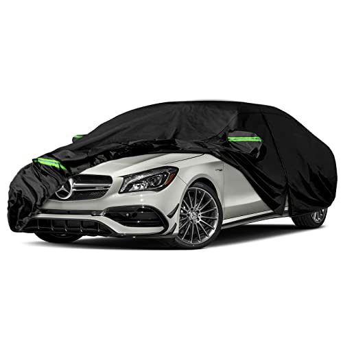 SPORTULI Waterproof Car Covers Replace for 2013-2025 Mercedes-Benz CLA 180 200 220 250, 6 Layers All Weather Car Cover with Zipper Door & Windproof Bands for Snow Rain Dust Hail Protection (CLA) - Image 1