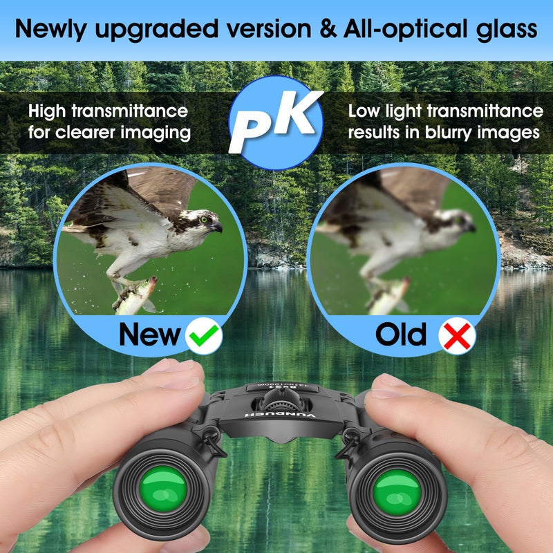 vundueh Mini Compact Binoculars for Adults and Kids - Waterproof High Powered Easy Focus Small Binocular, Ideal for Bird Watching, Hunting, Concert, Theater, Travel, Hiking, Sightseeing & Outdoor Sports - Image 4