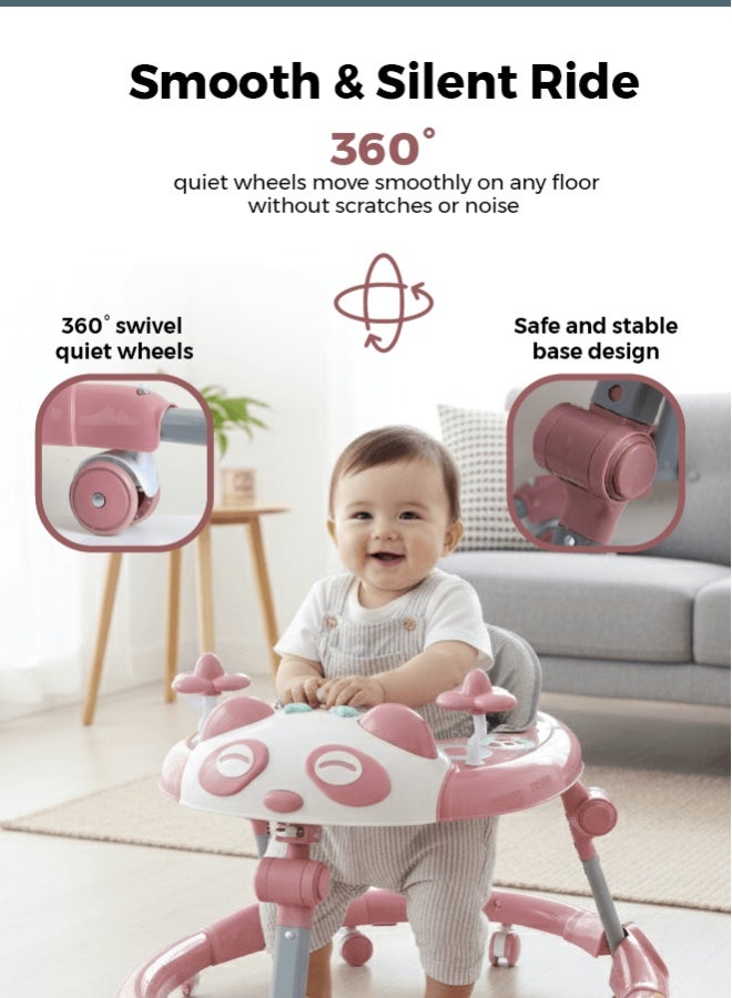 زينيث مشاية أطفال زينيتو - مساعد الخطوات الأولى متعدد الألوان | موسيقى، أضواء، ألعاب، مقعد مريح، عجلات قوية وارتفاع قابل للتعديل - Image 3