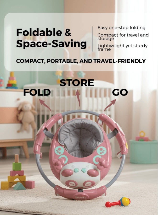 زينيث مشاية أطفال زينيتو - مساعد الخطوات الأولى متعدد الألوان | موسيقى، أضواء، ألعاب، مقعد مريح، عجلات قوية وارتفاع قابل للتعديل - Image 5