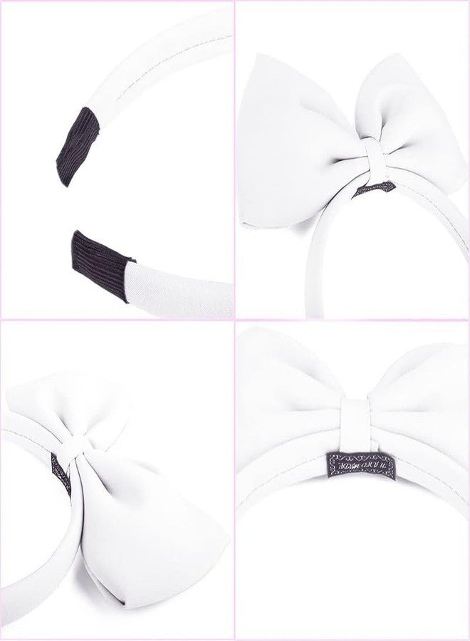 RECTYO GALLERY 1 pcs Hair Band Bow Headbands Headdress for Women and Girls, Perfect Hair Accessories for Party and Cosplay (white) - Image 5