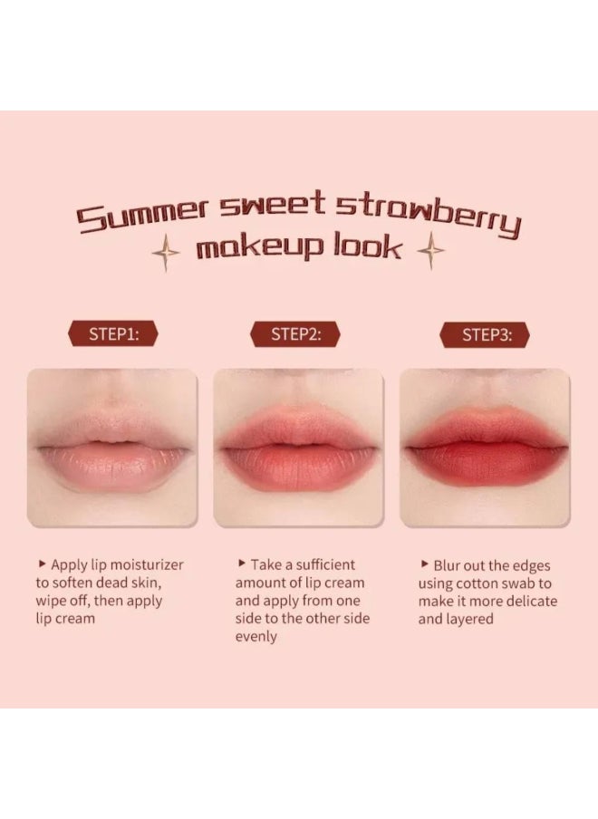 Flower Knows Strawberry Rococo Series Cloud Lip Cream Lipstick 03 Caffe Mocha  - Image 3