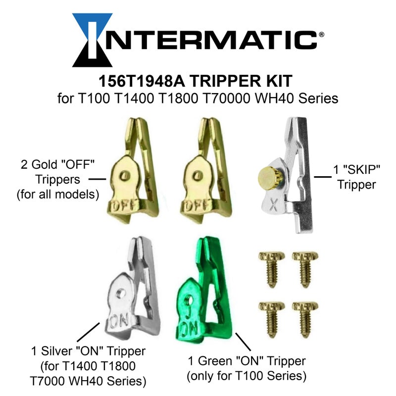 Intermatic 156T1948A Extra/Replacement Trippers for T170/P171/T1400/T1800 Series Mechanical Timers, Color - Image 2