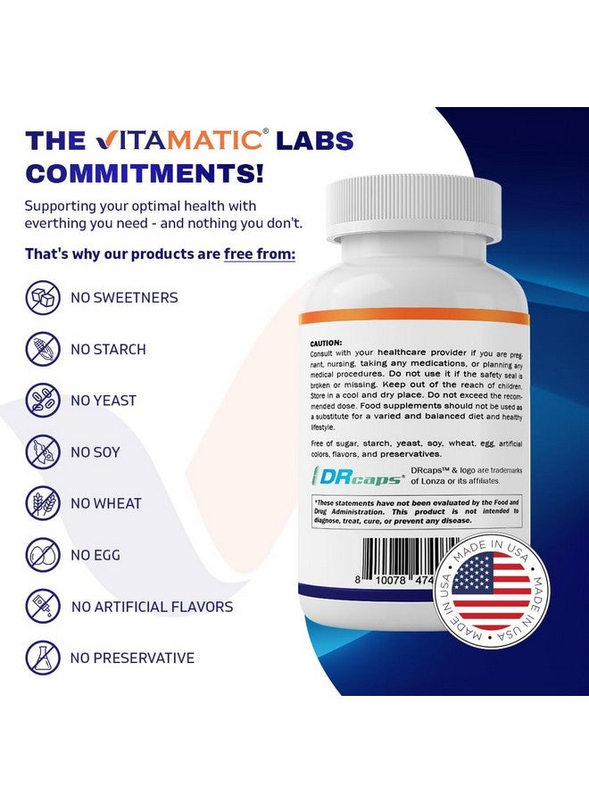 Vitamatic Bacillus Subtilis 10 Billion per DR Capsule - 60 Count - Digestive, Gut & Immune Health Support - Made with Prebiotic Inulin Fiber - Image 4