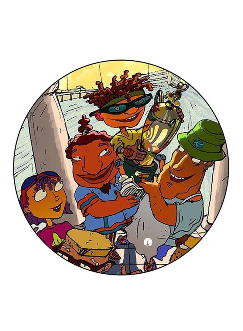 RKN Rocket Power Printed Fridge Magnet Round  Multicolour - Image 2