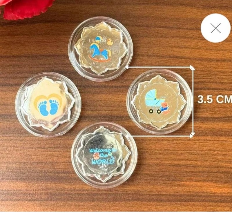 خشبو جويلز عملة شاجون من الفضة عيار 999 وزنها 10 غرامات - Image 4