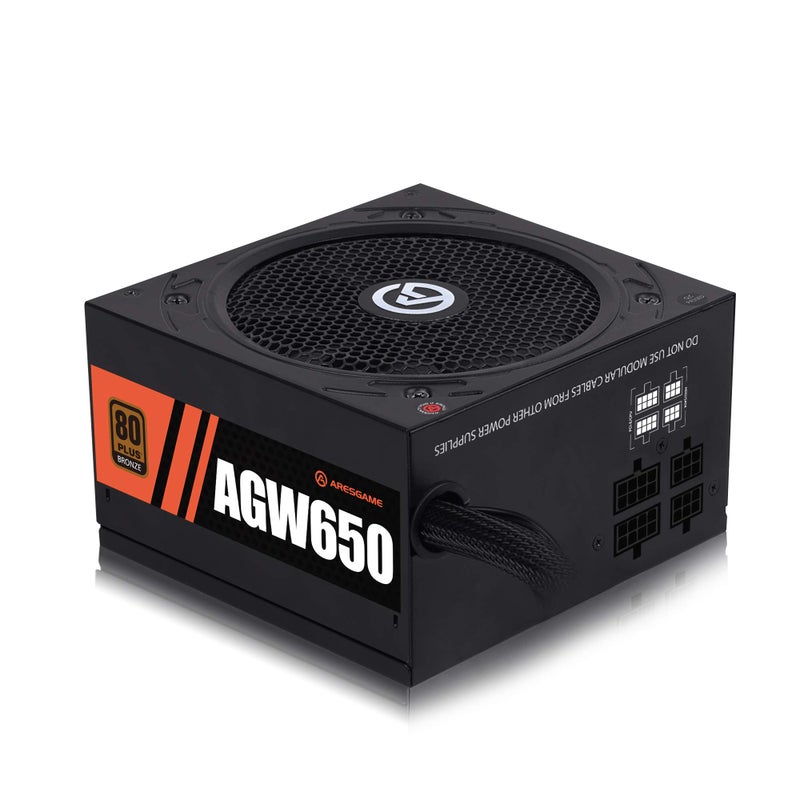 ARESGAME Power Supply 650W 80+ Bronze Certified PSU (ARESGAME, AGW650) - Image 1