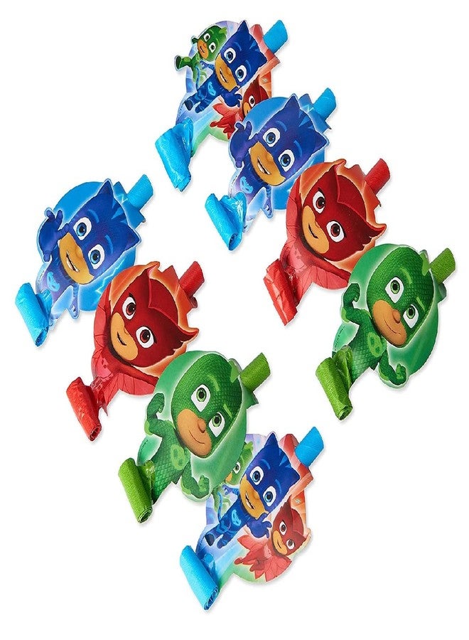 Amscan PJ Masks Birthday Party Supplies Bundle includes 8 Party Paper Masks, 8 Party Blowouts, 1 Dinosaur Sticker Sheet - Image 3