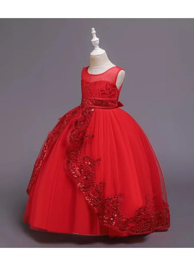 D'Daniela Rose Princess Red Color Party Dress