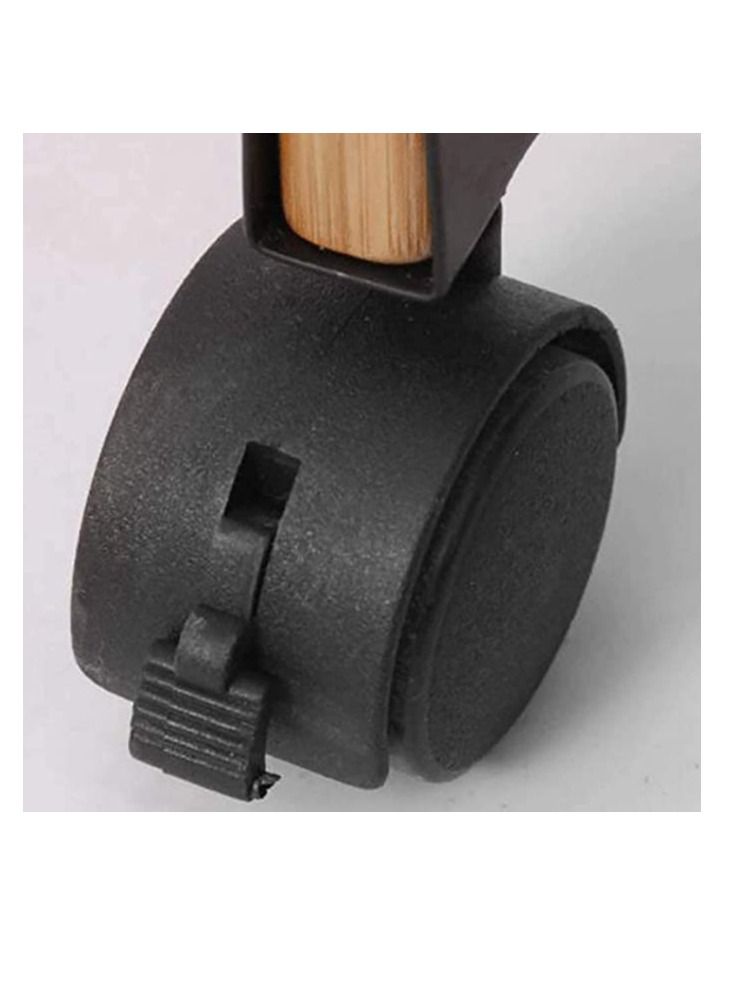 FFD Bamboo 4 Tier Kitchen Serving Cart Kitchen Storage Rack Serving Trolley Bamboo Kitchen Trolly Food Serving Cart Wooden Kitchen Cart with Wheels Bar Serving Carts - Image 4