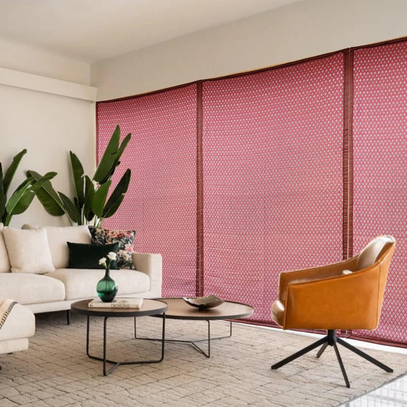 Aangad Bamboo Curtain with Parachute Nylon Fabric 100 Waterproof 98 Light Blockage 97 Micro Dust Proof Curtain Ideal for Office Outdoors Home 4 ft X 7 Ft - Image 3