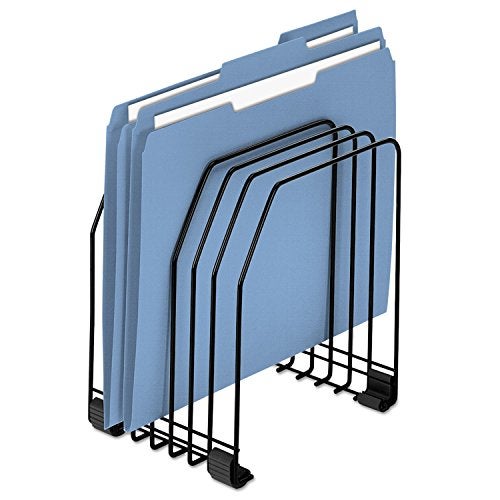 Fellowes Workstation File Organizer, 7 Section, Wire, Black (68112) - Image 1
