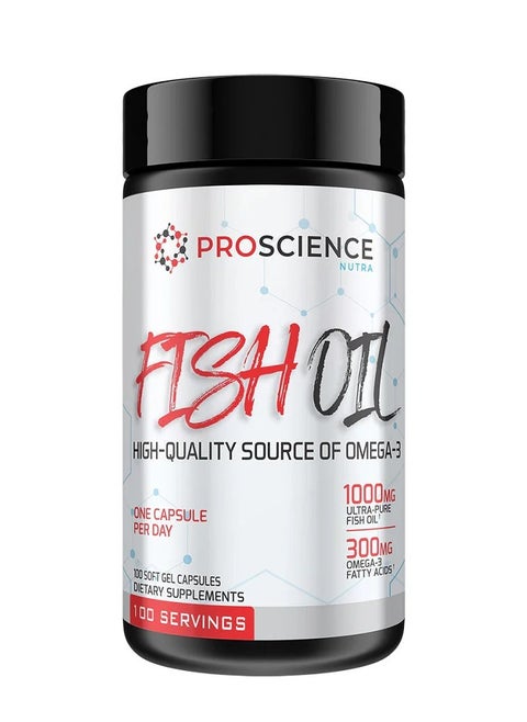 ProScience Nutra Ultra Pure Fish Oil OMEGA-3 1000 mg 100 servings