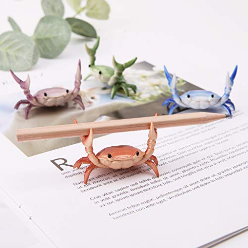 MosBug New Japanese Creative Cute Crab Pen Holder Weightlifting Crabs Penholder Bracket Storage Rack Gift Stationery - Image 5