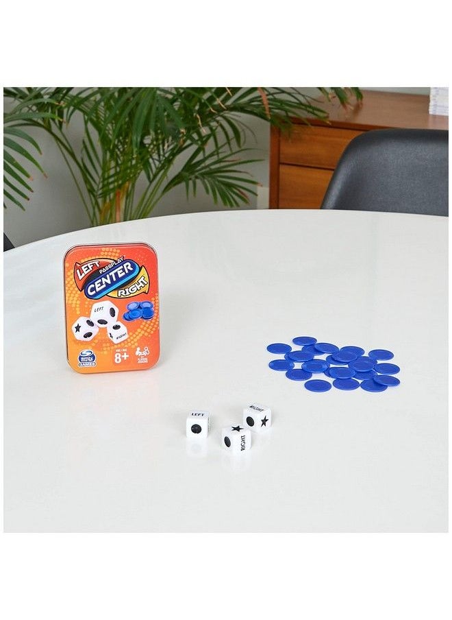 SPIN MASTER - 6061968 Left Center Right Tin Refresh Dice Game - Image 1