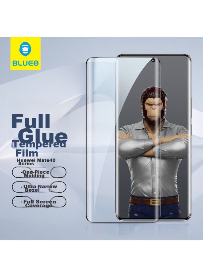 Blueo Screen Protector For Huawei Mate40 Pro/mate40 Pro+/40 Rs Porsche Design, Curved Full Adhesive Anti-fingerprint Shatterproof Wear-resistant Protective Film - Image 1