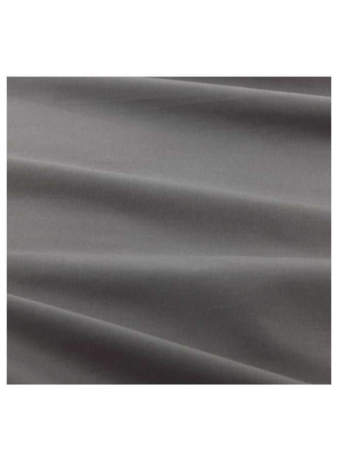Fitted sheet, grey, 160x200 cm