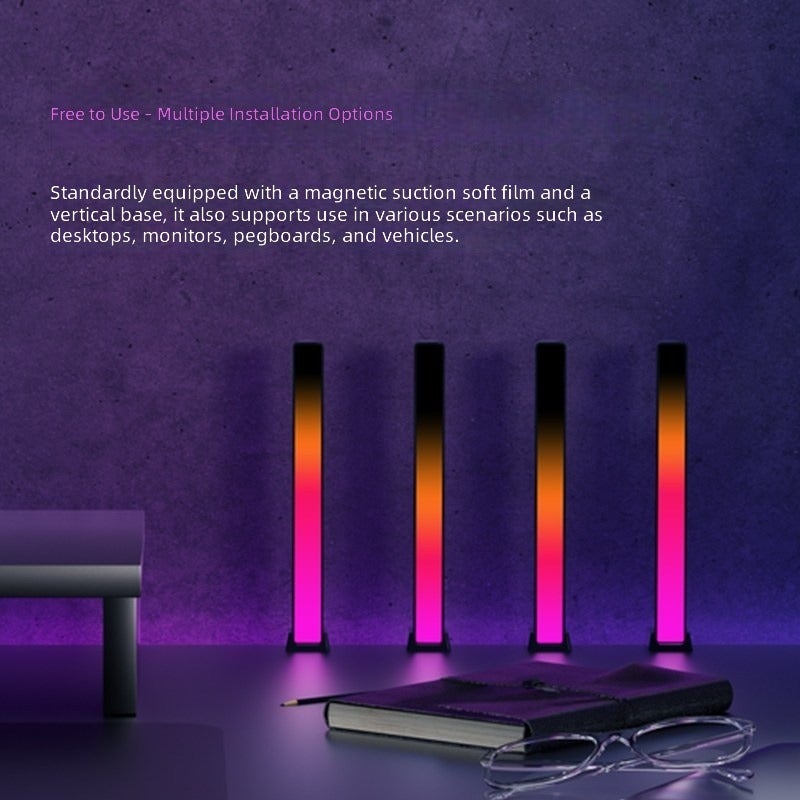 Yeelight Postmodern Sound-Activated Rhythm Lamp - Voice-Controlled Colorful Desktop Charging Light for Home Entertainment - Image 3