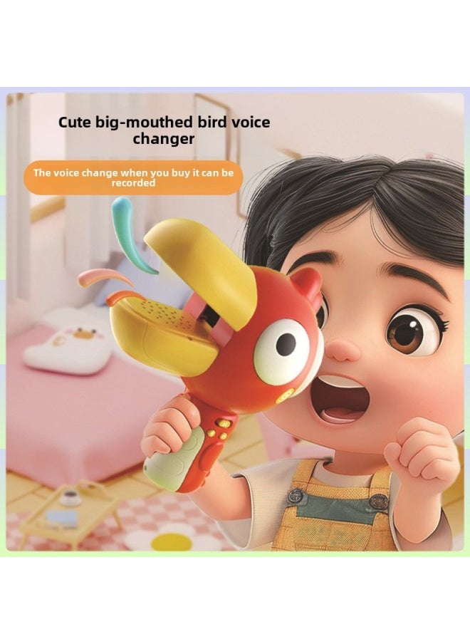 Generic - Peco Peco Voice Changer Cartoon Imitation Tongue Learning Machine Creative Repeater Children Baby Learning To Talk Color Box-Color:[changing Big Mouth Yellow Bird] Chinese Color Box - Image 1