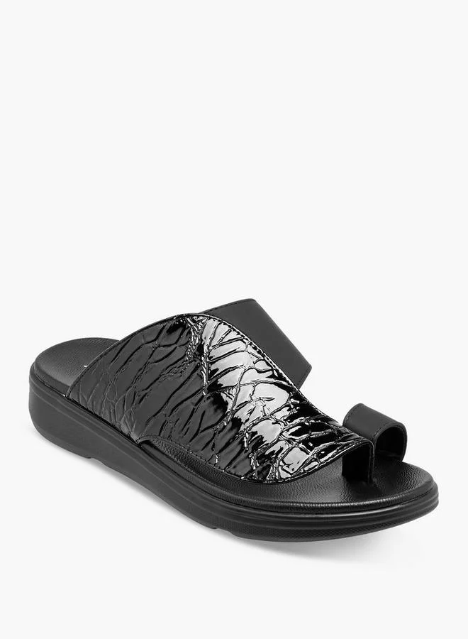 Al Waha Men Toe Loop Detail Arabic Sandals