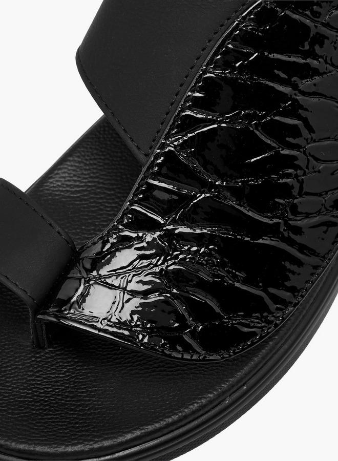 Al Waha Men Toe Loop Detail Arabic Sandals - Image 4