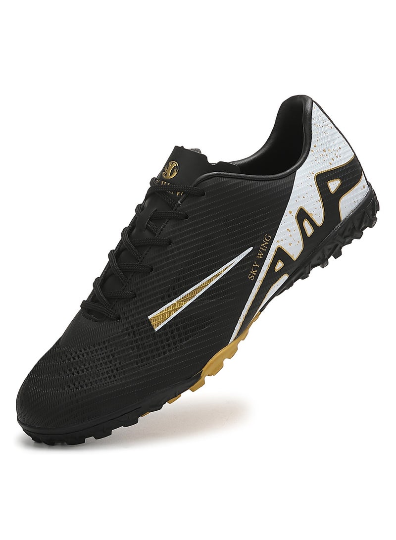 SKY WING Children's Football Boys Girls Ground Soccer Shoes for Youth Outdoor IN/IC Sole Cleats Training Anti-slip  for Kids - Image 1
