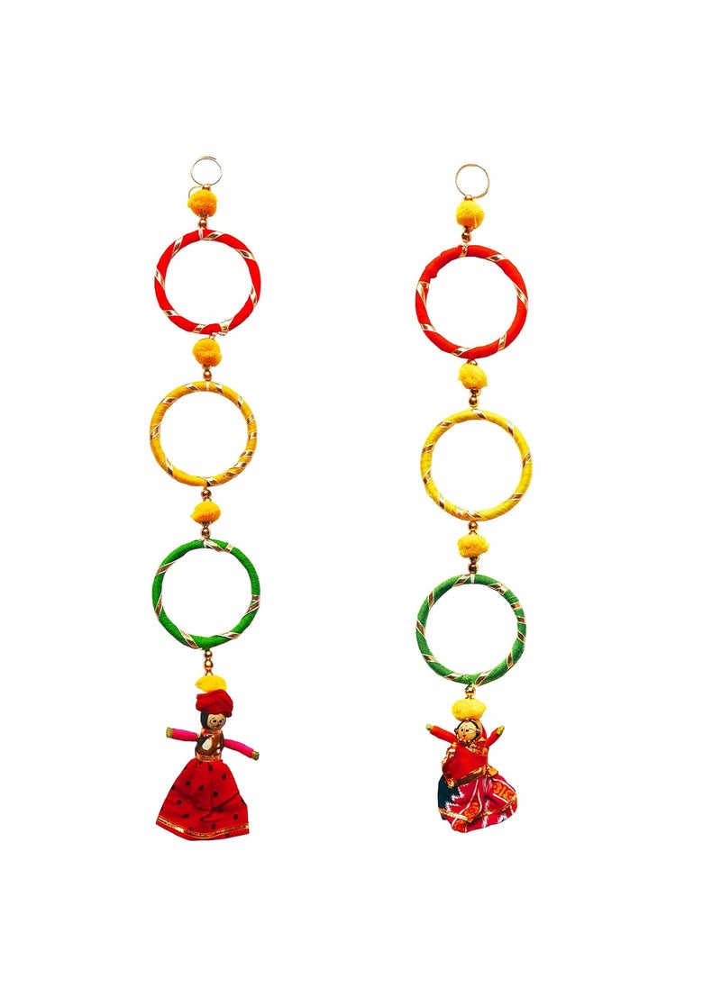 Buyent Enterprises Buyent Folk Puppet Fancy bandarwal for Home Door Side Door toran bandarwal for Home Door Traditional toran Hangings Pooja Room Home Decor DiwaliOccasion Navratri Decoration  - Image 2