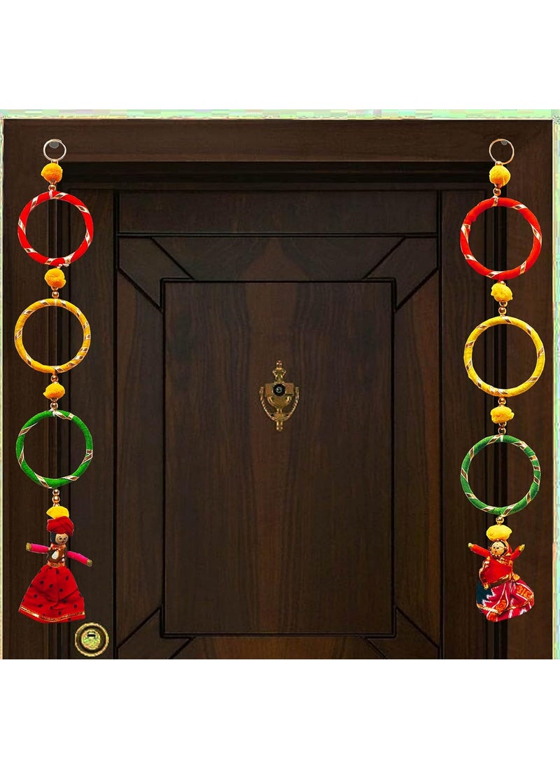 Buyent Enterprises Buyent Folk Puppet Fancy bandarwal for Home Door Side Door toran bandarwal for Home Door Traditional toran Hangings Pooja Room Home Decor DiwaliOccasion Navratri Decoration  - Image 1