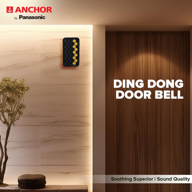 Anchor by Panasonic Dual Tone Doorbell | Calling Bell for Home | Door Bell for Office, School (38916) - Image 5