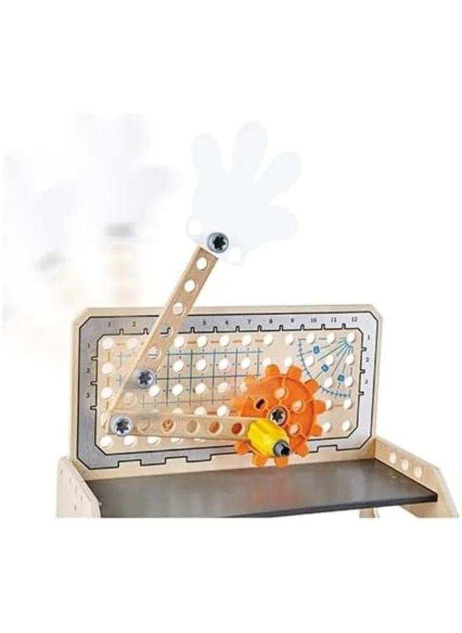 Hape Discovery Scientific Workbench | Kids Construction Toy, Children’S Workshop With Over 1 Possible Creations, Toys For Kids 4+