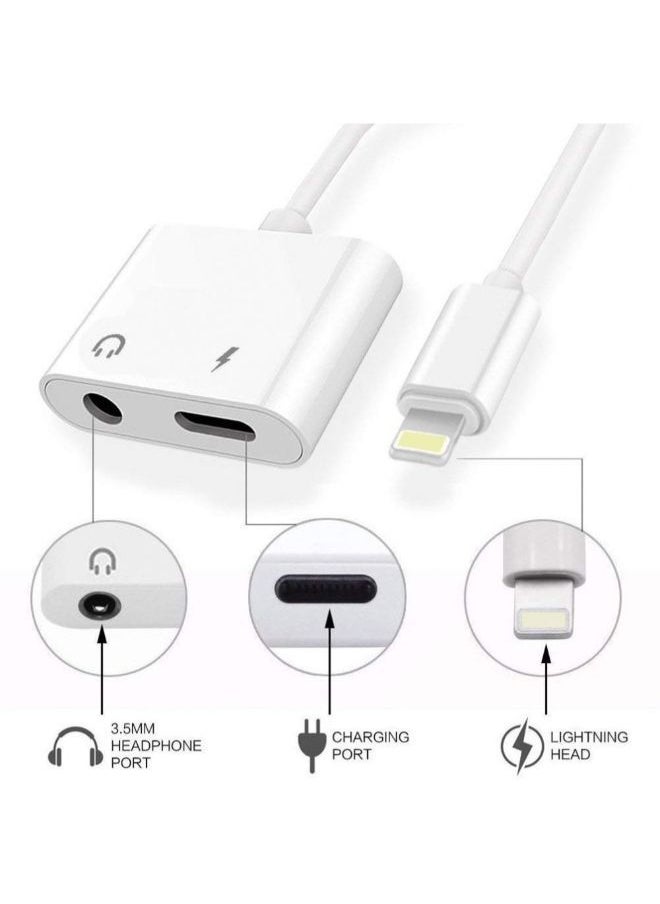 NIBEMINENT - Charger Adapter For iPhone 7/8/X/7 Plus/8 Plus/XS Max White - Image 1