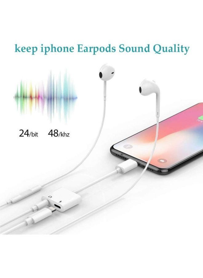NIBEMINENT - Charger Adapter For iPhone 7/8/X/7 Plus/8 Plus/XS Max White - Image 1