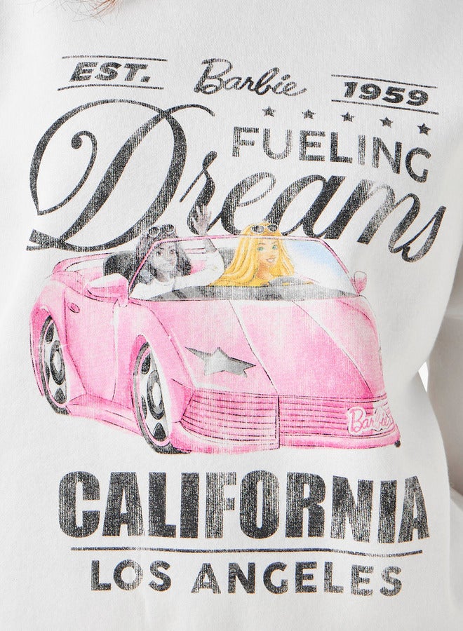 SP Characters Oversized Sweatshirt with Graphic Print Polyester Blend - Image 3