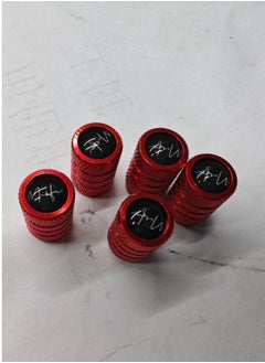MIRFA Anodized Alloy Tyre Air Valve Stem Caps (Red - Pack of 5)  - Image 2
