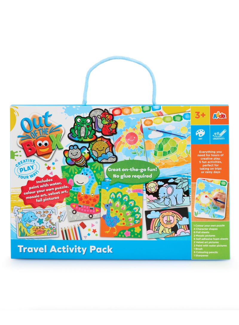 Addo Out Of The Box Travel Activity Pack | Puzzle, Drawing, Painting and Coloring | Arts & Crafts | No Glue Needed | Educational & Learning | Gift for Kids and Toddlers - Image 2