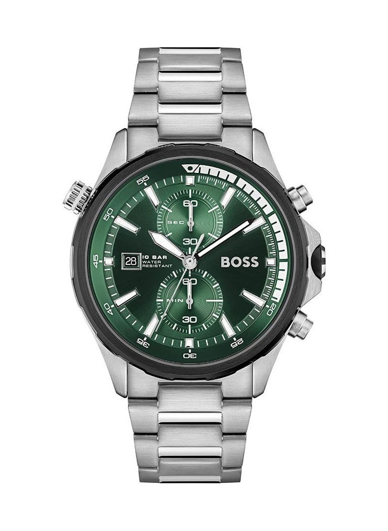 Hugo Boss Globetrotter Men's Green Dial Chronograph Watch - pzsku/ZC774B4F1AFDA9C3414E6Z/45/_/1738596936/9ee440bf-36f3-413c-801e-65b79890131c