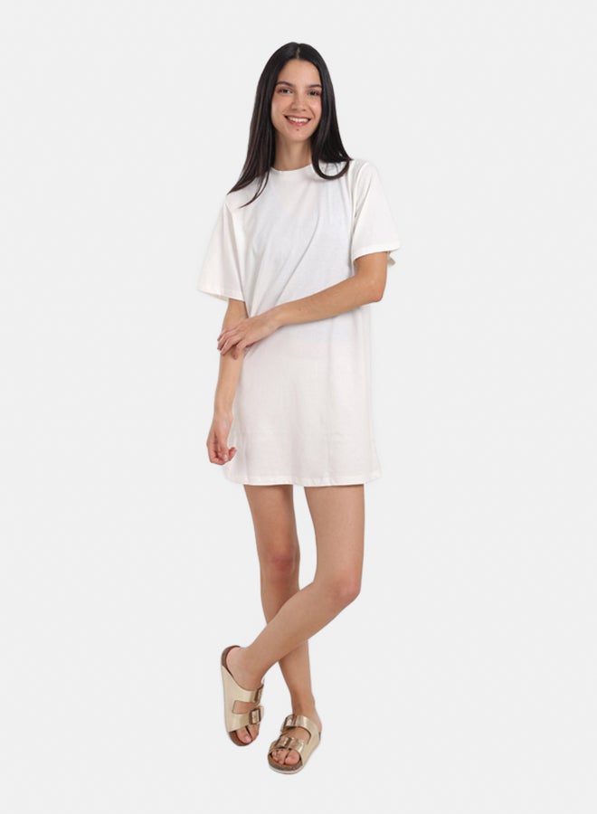 Carina Short Sleeves Cotton Dress - Image 5