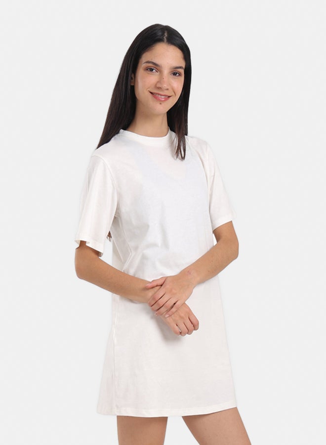 Carina Short Sleeves Cotton Dress - Image 1