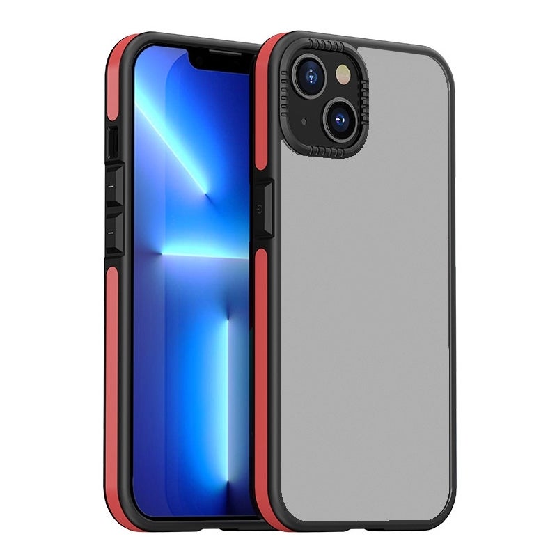 HuHa Protective Cover For iPhone 14 Plus TPE + TPU Shockproof Phone Case (Red) - Image 1