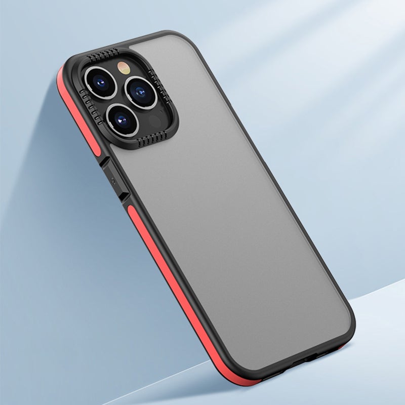 HuHa Protective Cover For iPhone 14 Plus TPE + TPU Shockproof Phone Case (Red) - Image 2
