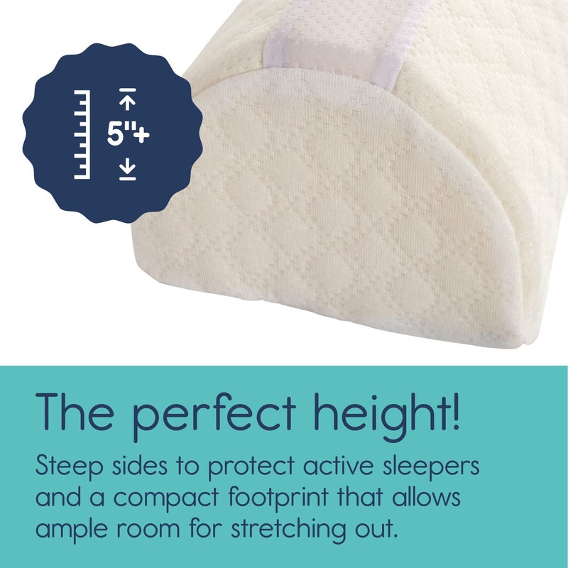 hiccapop [2-Pack] Foam Bed Bumpers for Toddlers, Toddler Bed Rails w/ Water-resistant Cover, Bed Guard Rail for Toddlers for Twin, Queen, King Beds - Image 3